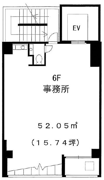 朋林ビル6F 間取り図