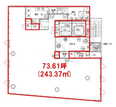 Daiwa目黒スクエア14F 間取り図