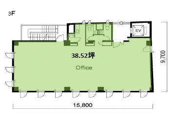 アルブ立川ビル3F 間取り図