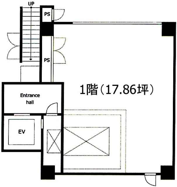 ニュー早稲田ビル1F 間取り図