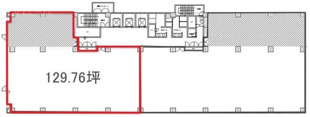 芝256スクエアビル5F 間取り図