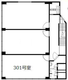 津多屋第二ビル3F 間取り図