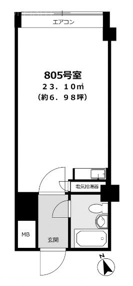 青山ハイツ805 間取り図