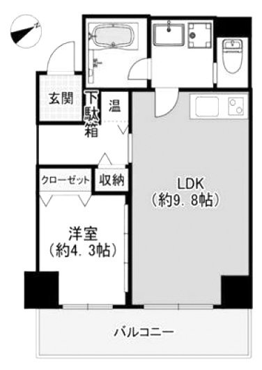 DIKマンション新橋203 間取り図