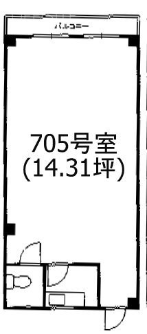 千年ビル705 間取り図