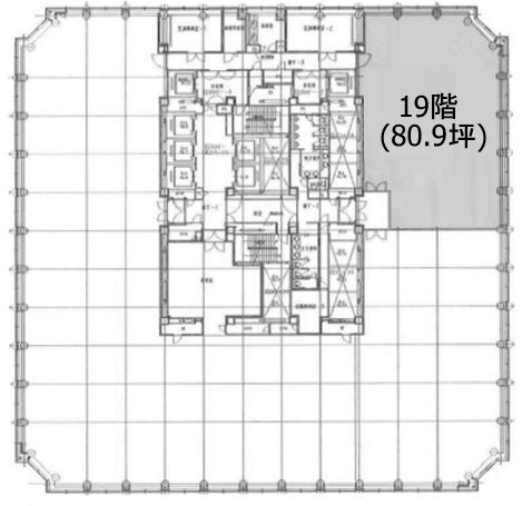 愛宕グリーンヒルズMORIタワー19F 間取り図