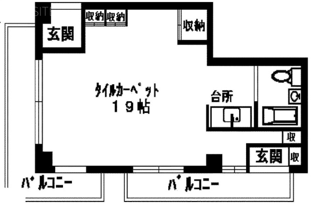 田園調布フォレストヒルズビル1F 間取り図