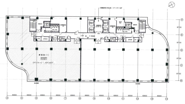 日比谷シャンテ(東宝日比谷)ビル17F 間取り図