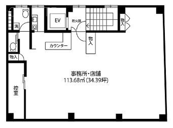 ユタカビル3F 間取り図