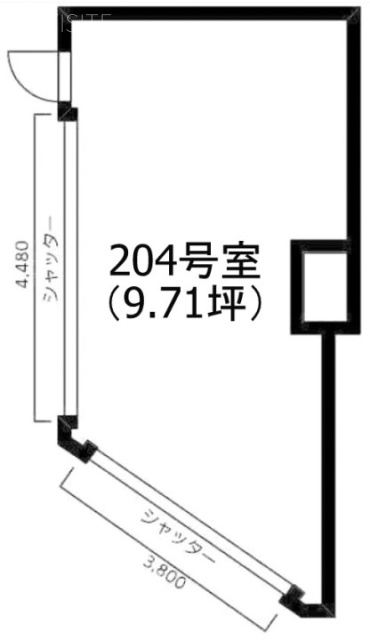 京王リトナード北野204 間取り図