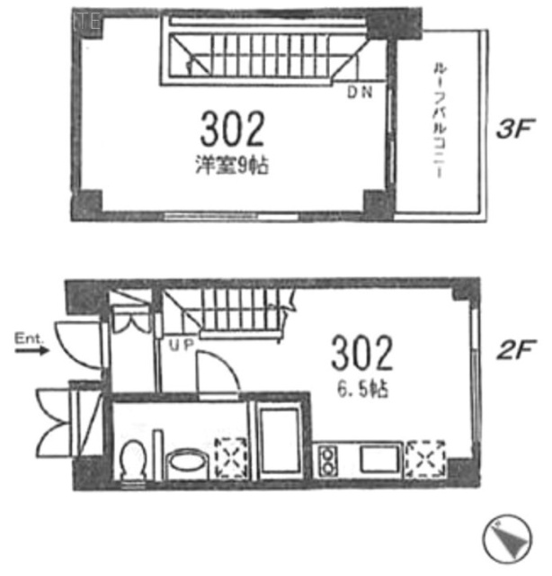 K’s Apartment302 間取り図