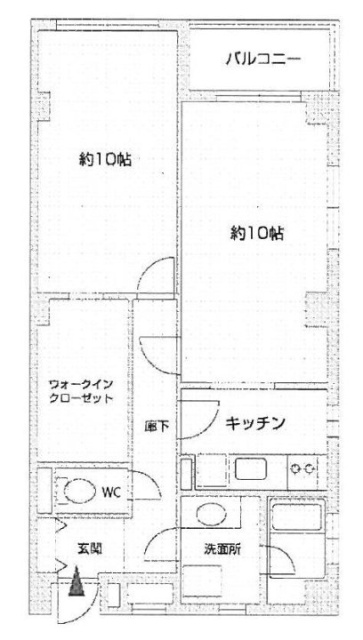 パティオ原宿204 間取り図