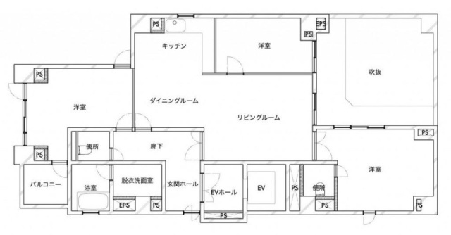 LA CITY 麻布十番 CELESTE5F 間取り図