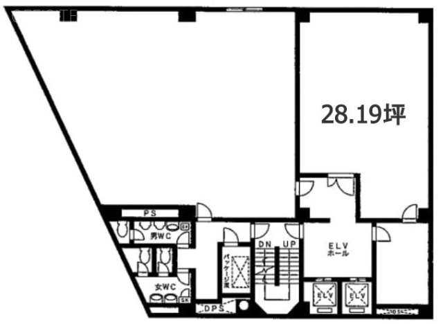 横浜西共同ビル4F 間取り図