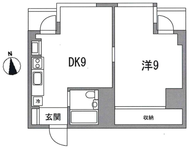ロジマン西麻布ビル603 間取り図