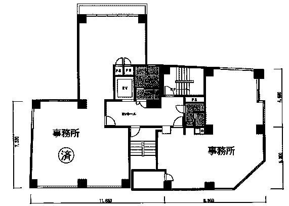 富士ビル新館 間取り図