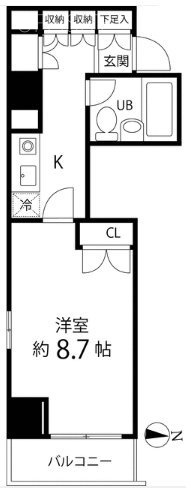 ハイリーフ芝大門ビル301 間取り図