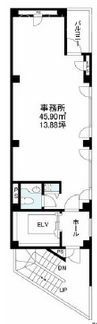 新宿御苑前ビル4F 間取り図