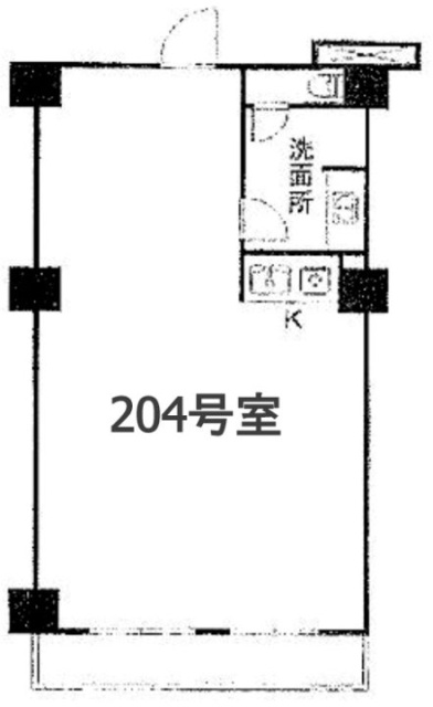藤和シティスクエア三田ノースウィング204 間取り図