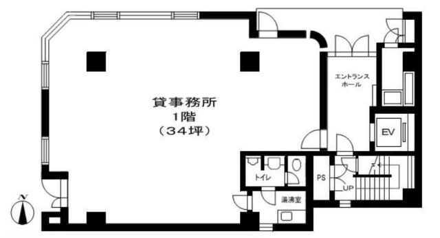 稲垣ビル1F 間取り図