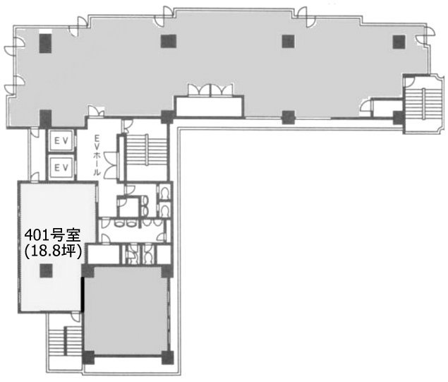 中央第6関内ビル401 間取り図