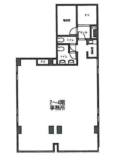 US水道橋ビル2F 間取り図