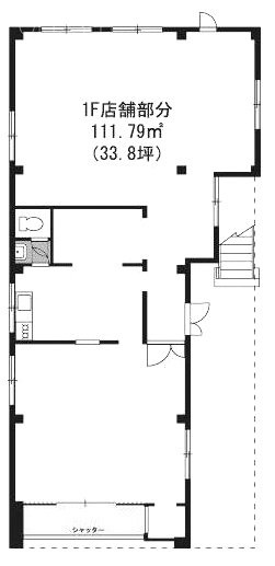 広瀬ハウスビル1F 間取り図