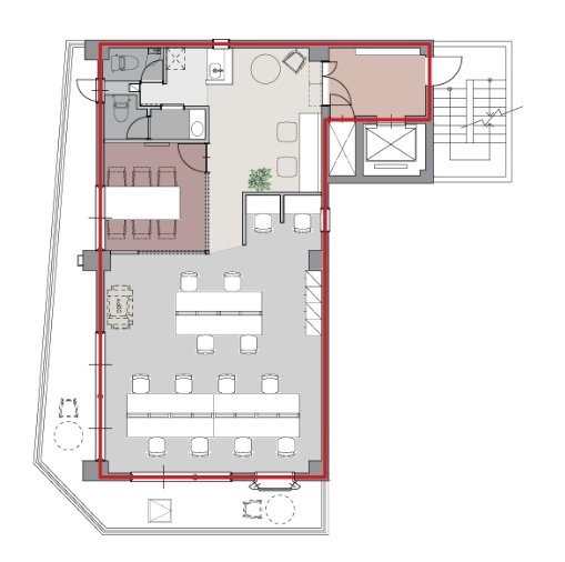 ACN築地テラスビル5F 間取り図