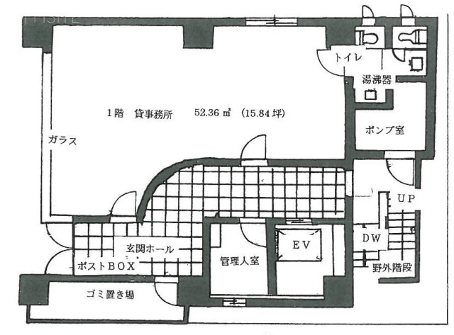 五反田栗の木ビル1F 間取り図