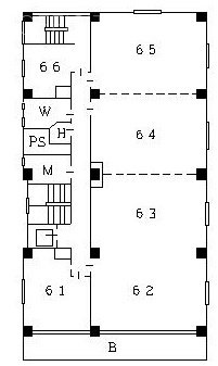 共同八重洲口ビル64 間取り図