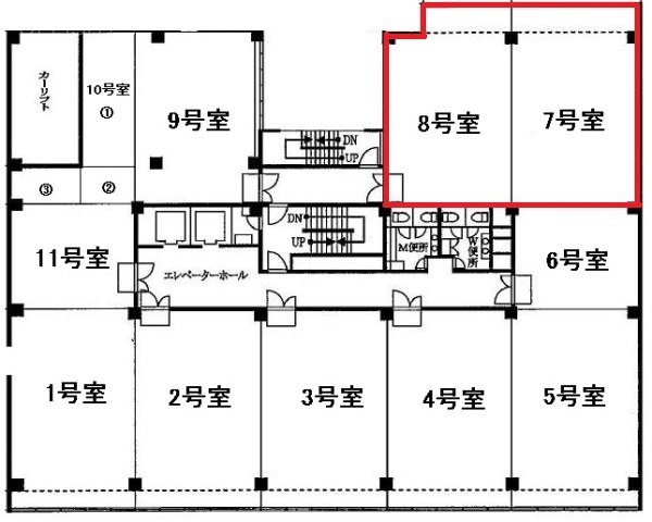 グランベル横浜ビル7・8 間取り図