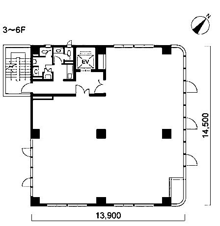 ACN国分寺駅前ビル6F 間取り図