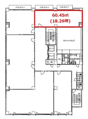 クレシェンドビル9F 間取り図