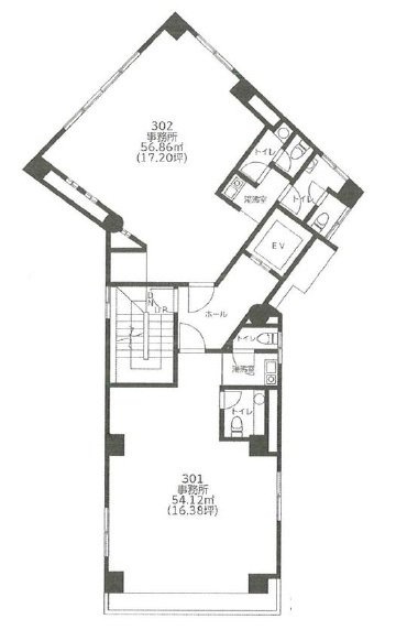 後楽ビル302 間取り図