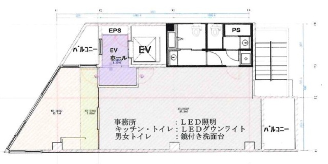 日宝神田イースト401 間取り図
