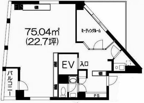 ボニータ新中野ビル901 間取り図