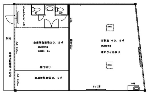 田上ビル1F 間取り図