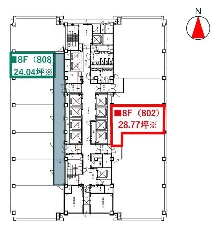 紀尾井町ビル808 間取り図