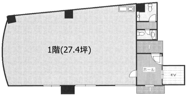 第2松岡ビル1F 間取り図