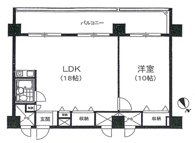 恵比寿アーバンハウスビル201 間取り図