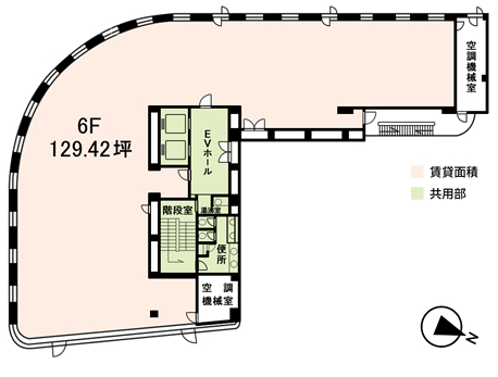 赤坂ノアビル6F 間取り図