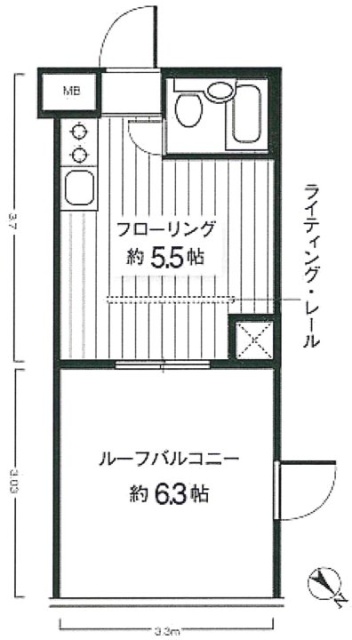 渋谷ダイカンプラザビル2F 間取り図