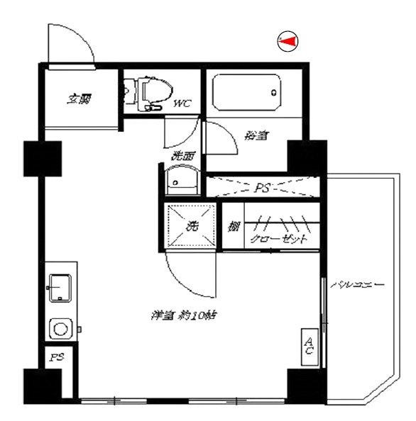 フラワーヒル目黒602 間取り図