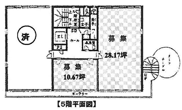 宗保第2ビル5F 間取り図