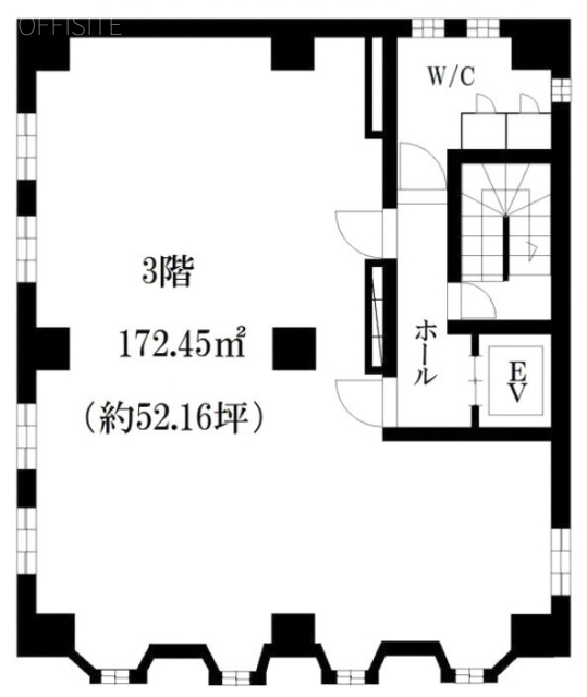 西山興業ソシアルビル3F 間取り図