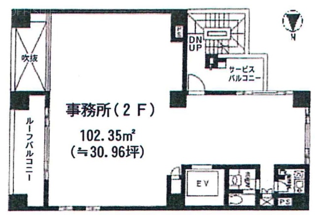 西川ビル2F 間取り図