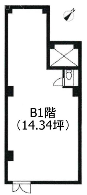 薬王寺ビルB1F 間取り図