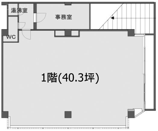 荒井ビル1F 間取り図