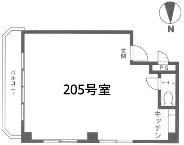 ダイアパレス東向島205 間取り図