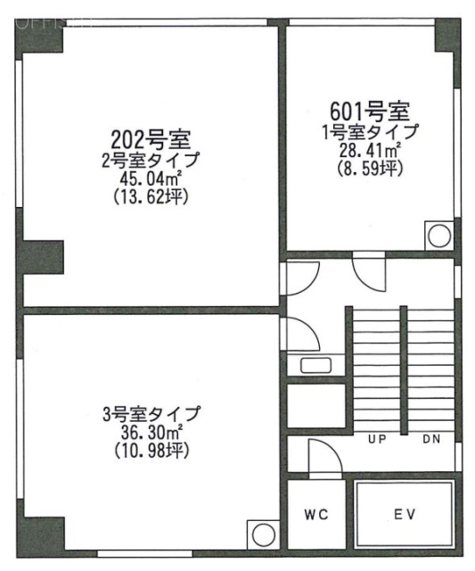 第三東栄ビル601 間取り図